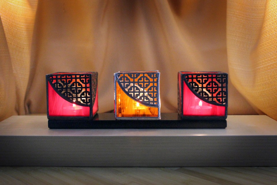 Candle Holder Bases Kris Art Glass