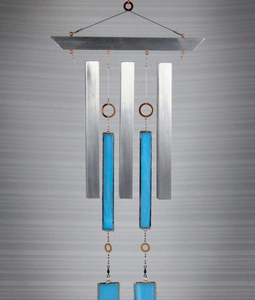 Wind Chime “Industrial Zen” Kris Art Glass