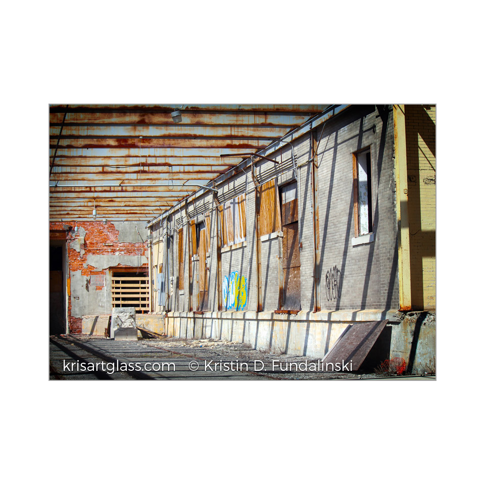 Abandoned Grain Elevators Buffalo Ny Print Kris Art Glass